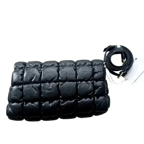 Cos Quilted crossbody bag black leather - Picture 4 of 4